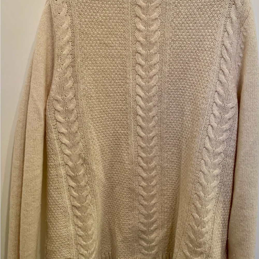 Eddie Bauer wool sweater, ivory colour. - Picture 2 of 6